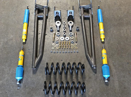1980-1996 Ford Bronco and F-150 Leving Lift Kit with extended Radius Arms comes with all hardware and fox or Bilstein shocks