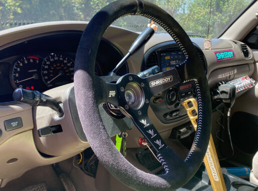 Toytoa-QR-stub-adapter13 Bolt-on Steering Wheel Quick Release Adapter for Toyota cars and trucks. This adapter works with the Sweet MFg steering wheel hub and others.