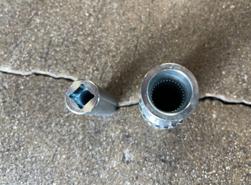 Toytoa-QR-stub-adapter6 Bolt-on Steering Wheel Quick Release Adapter for Toyota cars and trucks. This adapter works with the Sweet MFg steering wheel hub and others.