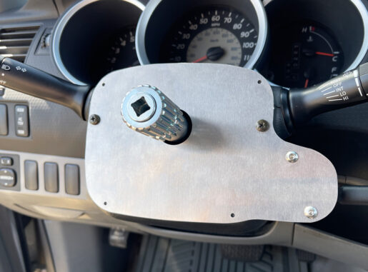 Toytoa-QR-stub-adapter7 Bolt-on Steering Wheel Quick Release Adapter for Toyota cars and trucks. This adapter works with the Sweet MFg steering wheel hub and others.