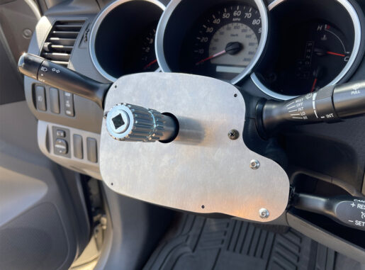 Toytoa-QR-stub-adapter8 Bolt-on Steering Wheel Quick Release Adapter for Toyota cars and trucks. This adapter works with the Sweet MFg steering wheel hub and others.