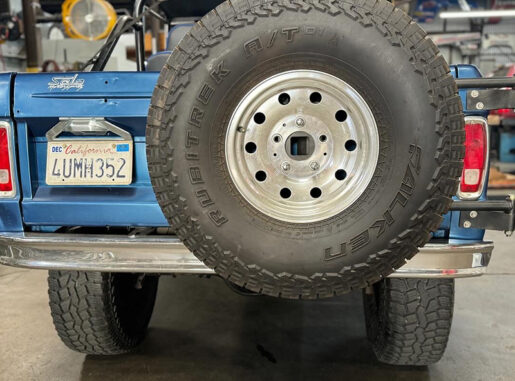 Early-Bronco-Drop-Down-Mount7 Dropped Spare Tire Mount / Early Bronco 1966-1977